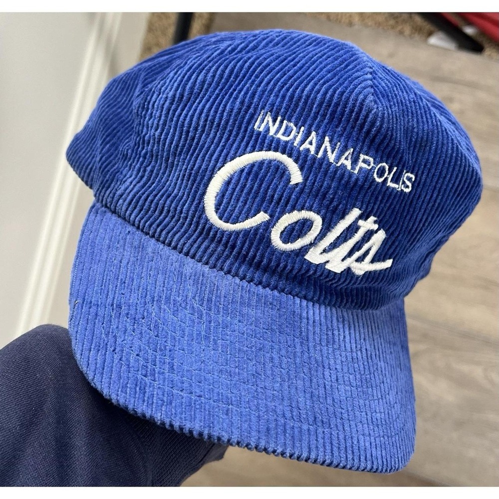 Sports Specialties Hat Mens Indianapolis Colts Blue Corduroy Snapback The Cord